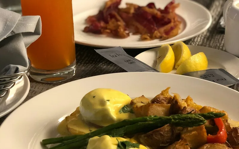 ihop gluten menu — hearty breakfast platter with eggs and bacon